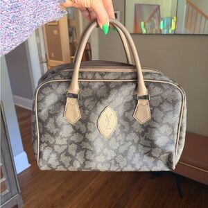 Vintage YSL Giraffe Leather Boston Bag
